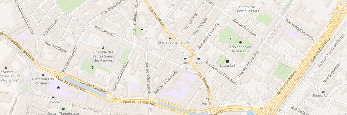 Plan du 6 Rue Lakanal à Montpellier