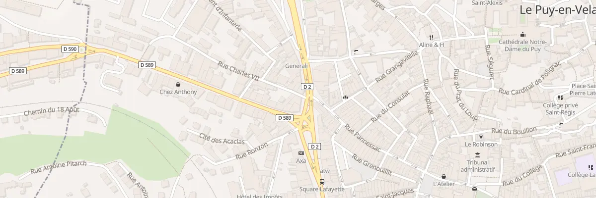 Plan du 3 Bd Carnot au Puy-en-Velay