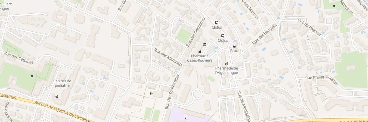 Plan du 28 Rue des Martinets à Montpellier