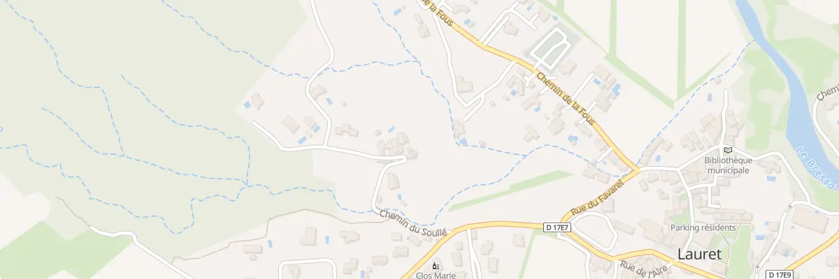 Plan du 184 Che du Soulié à Lauret