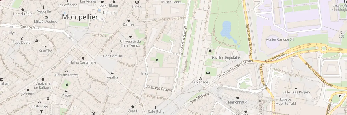Plan du 1 Rue des Augustins à Montpellier
