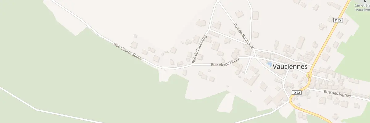 Plan du 2 Rue de la Courte Soupe à Vauciennes