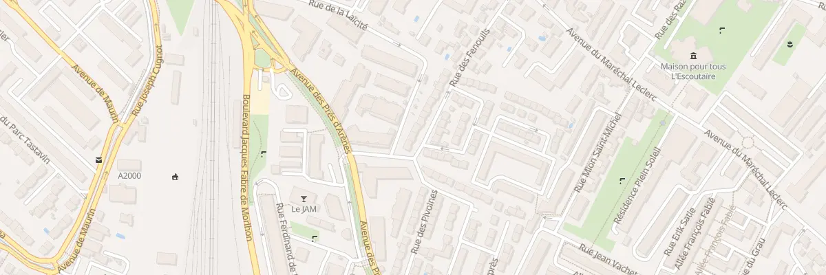 Plan du 20 Rue des Tulipes à Montpellier