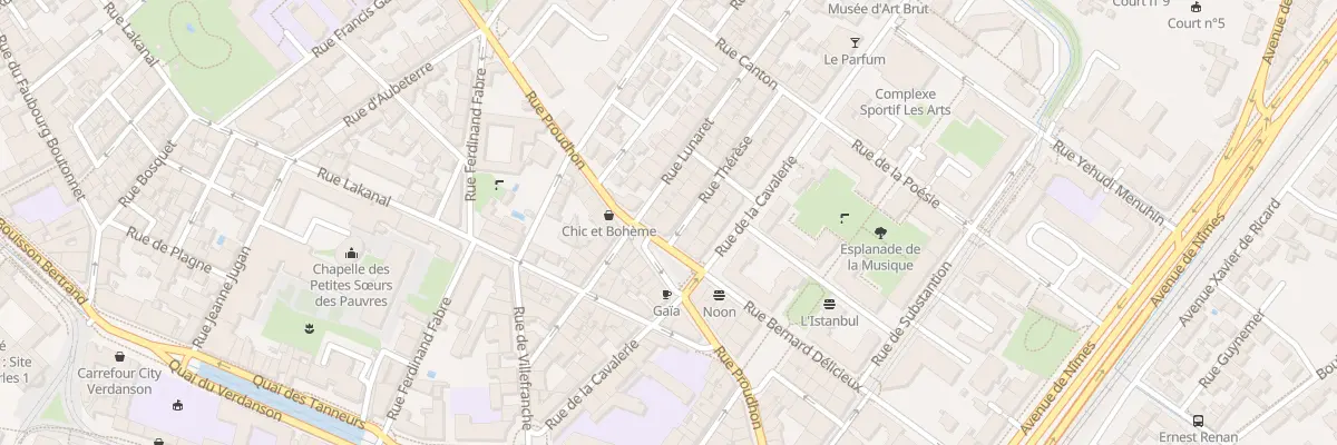 Plan du 26 Rue Proudhon à Montpellier
