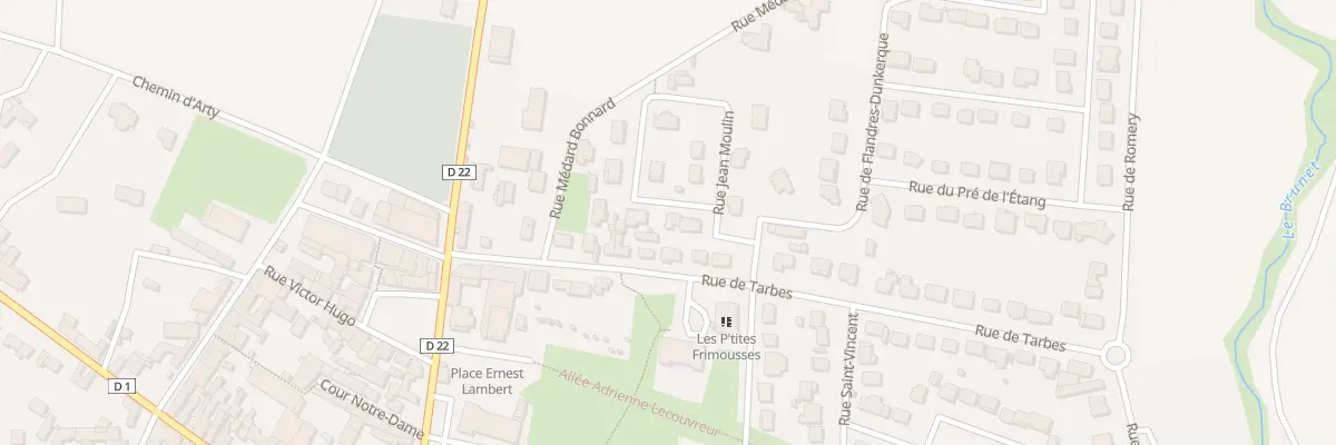Plan du 5 Rue Jean Moulin à Damery