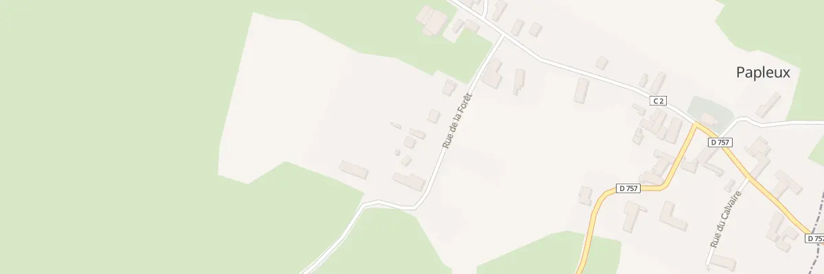 Plan du 2 Rue de la Forêt à Papleux