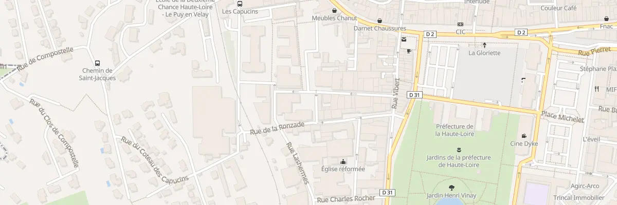 Plan du 2C Rue du Pensionnat Notre Dame au Puy-en-Velay