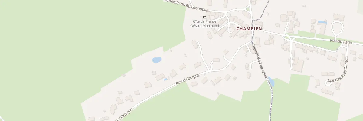 Plan du 14 Rue d’Orbigny à Pontaubert