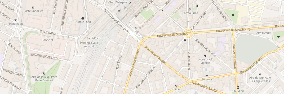 Plan du 13 Rue Frédéric Bazille à Montpellier