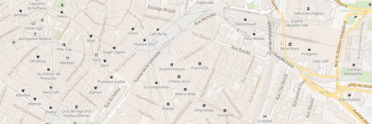 Plan du 4 Rue Vanneau à Montpellier