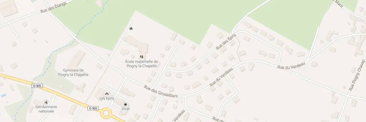 Plan du 15 Rue des Epris à Flogny-la-Chapelle