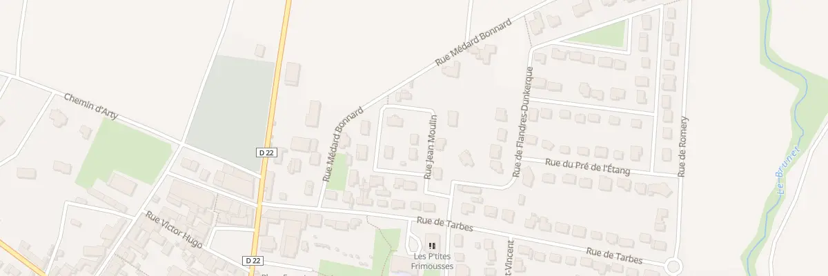 Plan du 6 Rue Jean Moulin à Damery