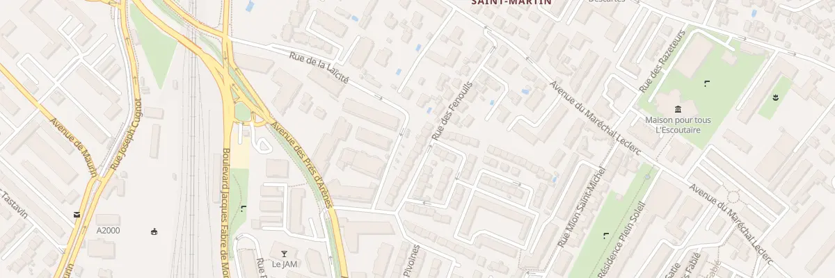 Plan du 6 Rue des Tulipes à Montpellier