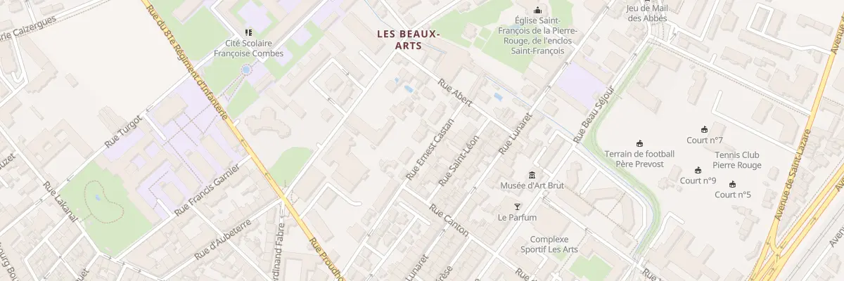 Plan du 3 Rue Ernest Castan à Montpellier