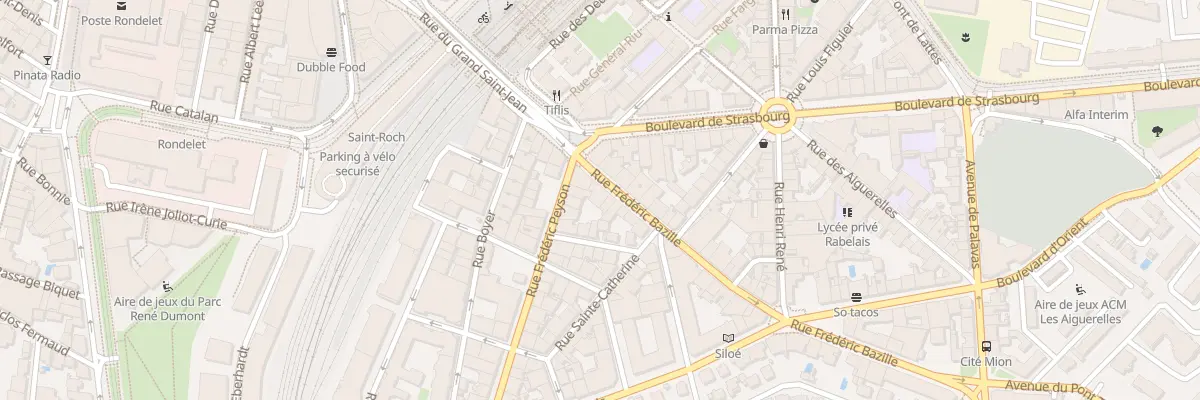 Plan du 17 Rue Frédéric Bazille à Montpellier