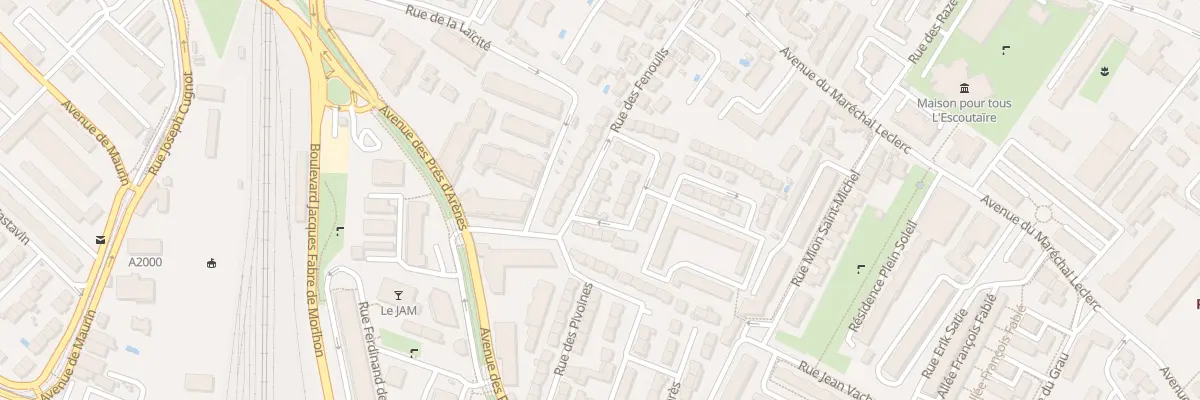 Plan du 9 Rue des Tulipes à Montpellier