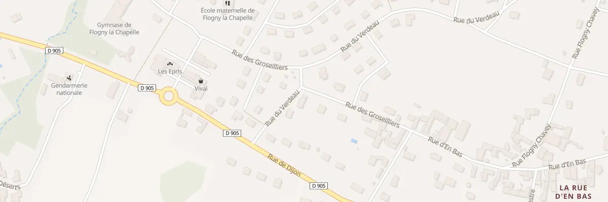 Plan du 33 Rue du Verdeau à Flogny-la-Chapelle
