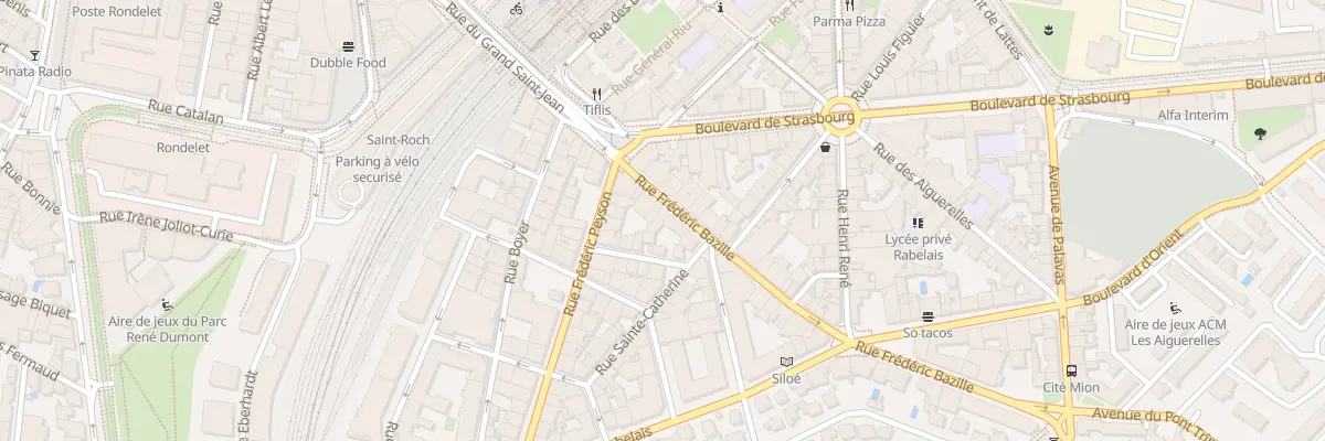 Plan du 21 Rue Frédéric Bazille à Montpellier