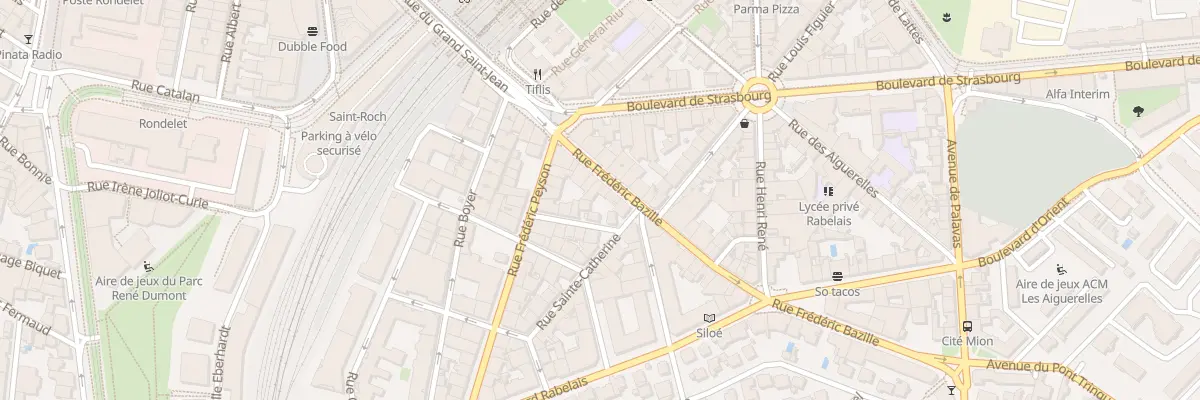 Plan du 23 Rue Frédéric Bazille à Montpellier