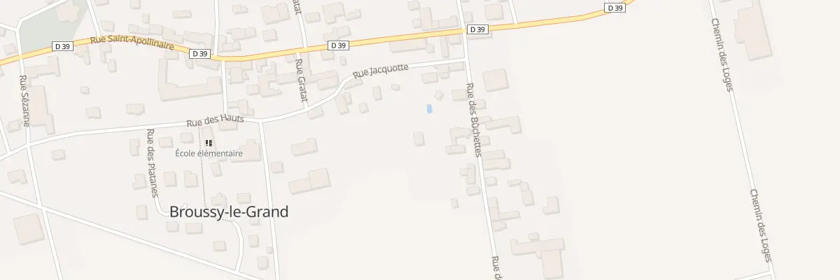 Plan du 12 Rue des Buchettes à Broussy-le-Grand