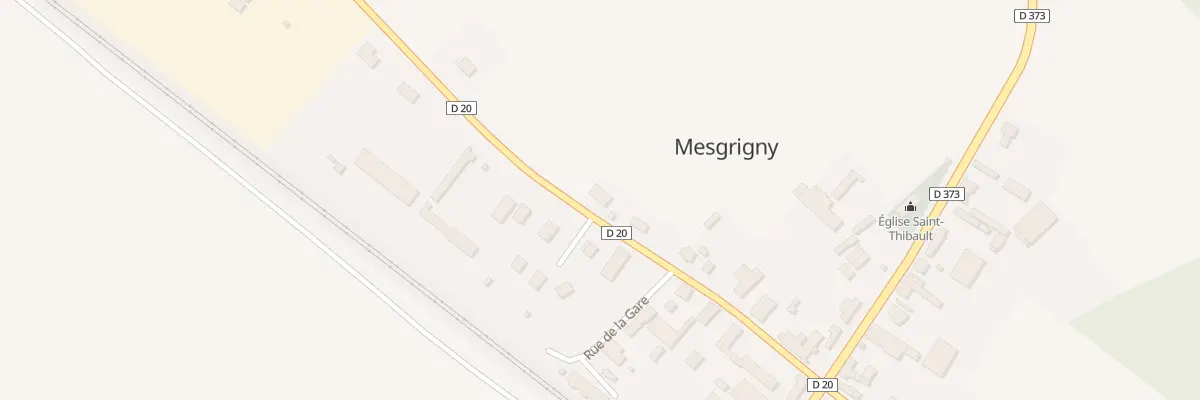 Plan du 12 Rte de Chatres à Mesgrigny