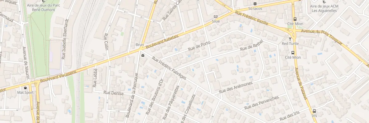 Plan du 5 Rue de Rethel à Montpellier