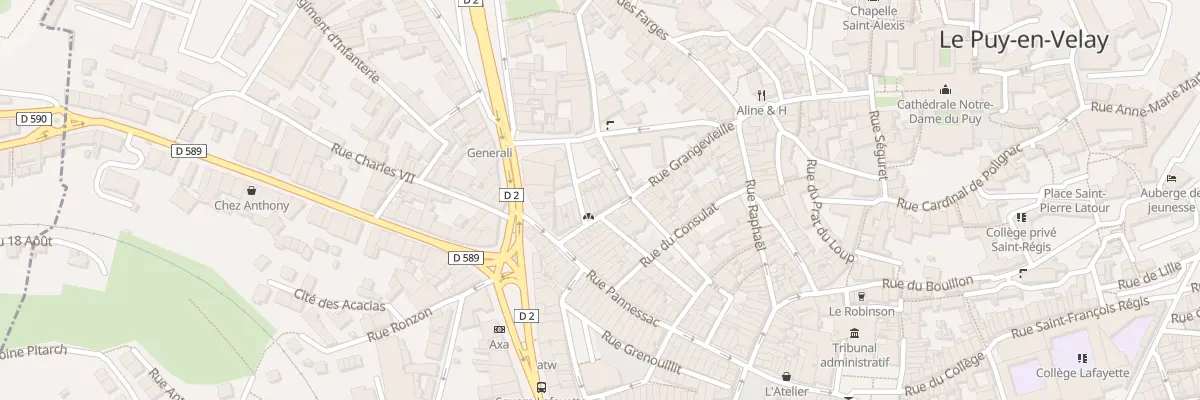 Plan du 19 Rue Grangevieille au Puy-en-Velay