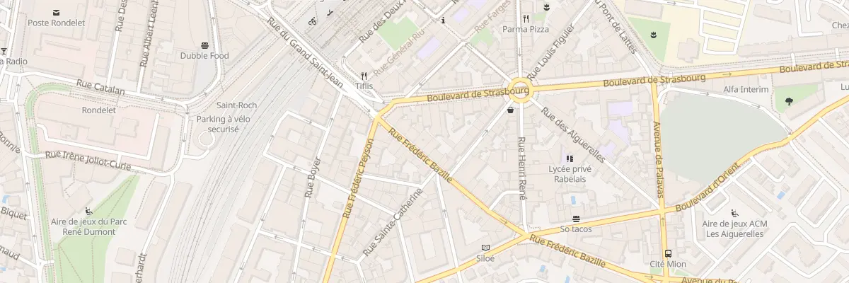 Plan du 8 Rue Frédéric Bazille à Montpellier