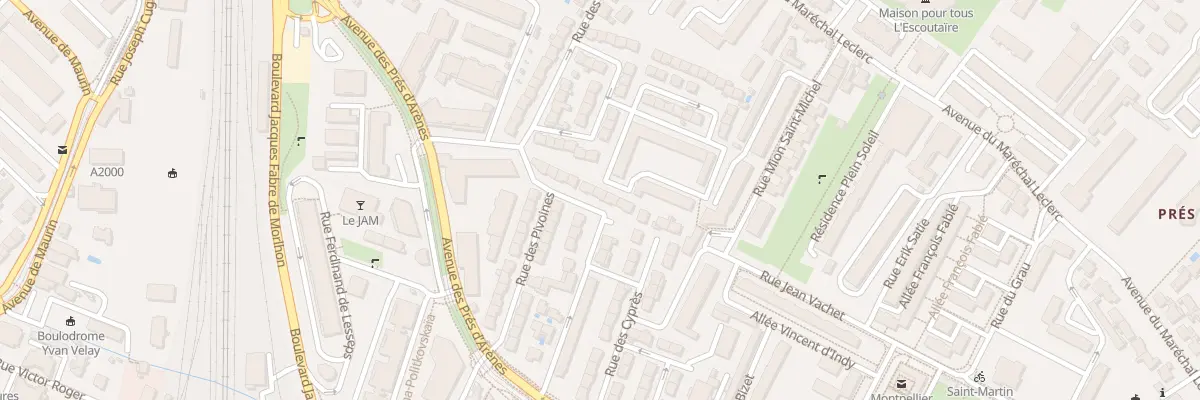 Plan du 11 Rue des Campanules à Montpellier
