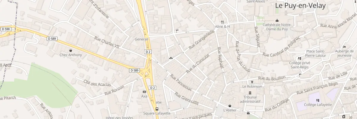 Plan du 26 Rue Villeneuve au Puy-en-Velay