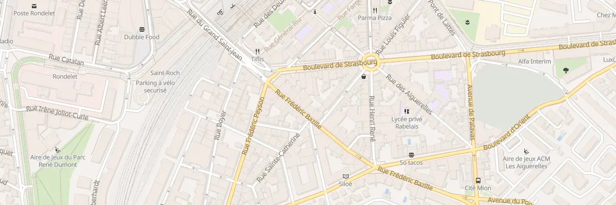 Plan du 10 Rue Frédéric Bazille à Montpellier