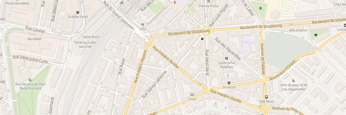Plan du 12 Rue Frédéric Bazille à Montpellier