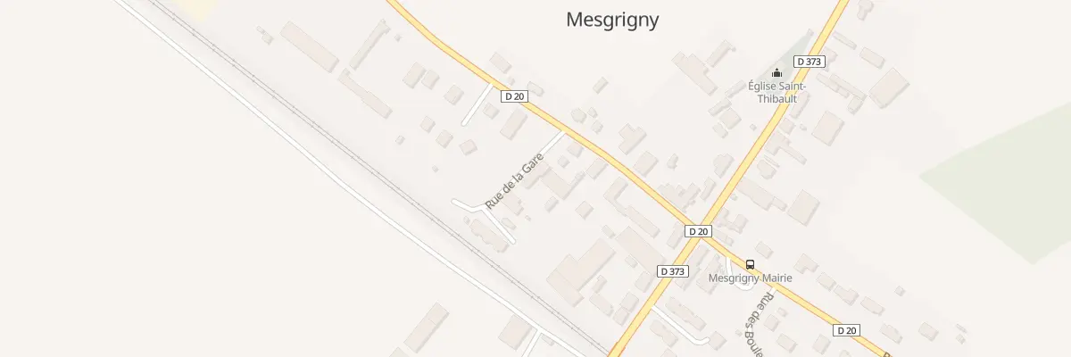 Plan du 1 Rue de la Gare à Mesgrigny