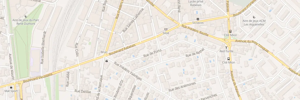 Plan du 13B Rue de Porto à Montpellier