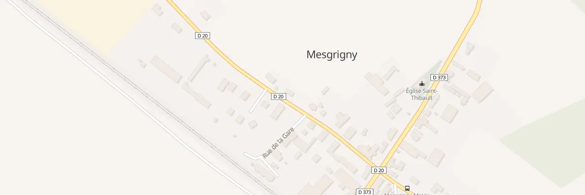 Plan du 10 Rte de Chatres à Mesgrigny
