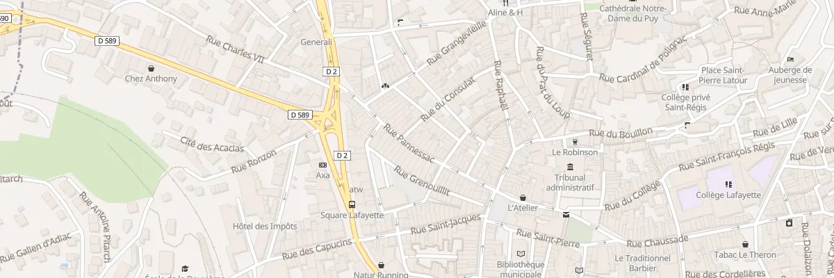 Plan du 46 Rue Pannessac au Puy-en-Velay