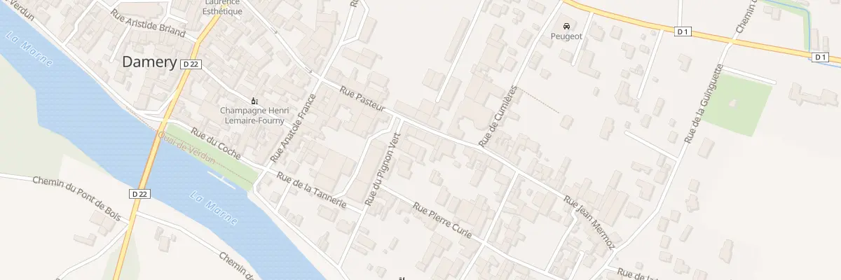 Plan du 4 Rue Jean Mermoz à Damery