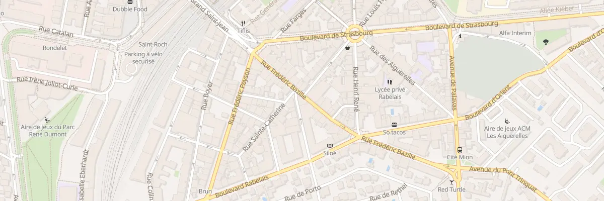 Plan du 1 Rue Adolphe Mion à Montpellier