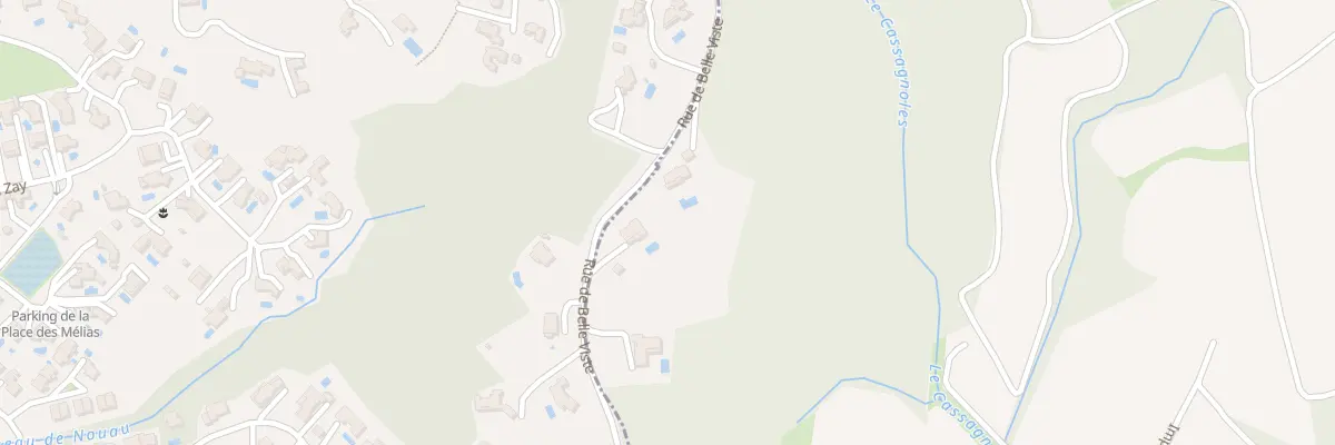 Plan du 700 Che de Bellevue à Assas