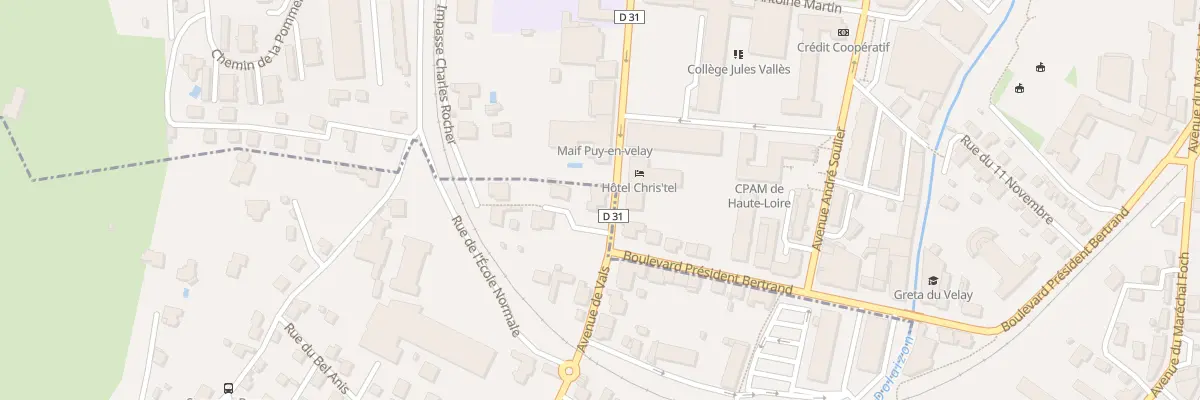Plan du 40 Av de Vals à Vals-près-le-Puy
