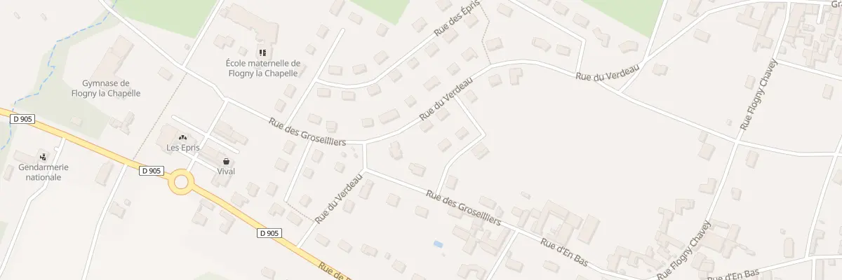 Plan du 29 Rue du Verdeau à Flogny-la-Chapelle