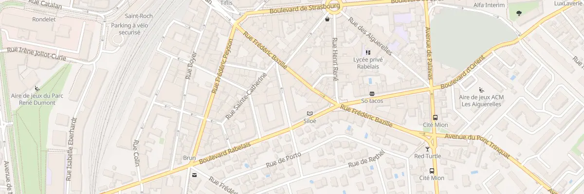 Plan du 29 Rue Frédéric Bazille à Montpellier