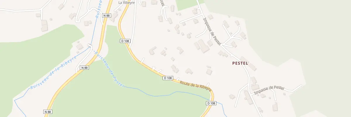 Plan du 325 Rte de la Ribeyre à Lespéron