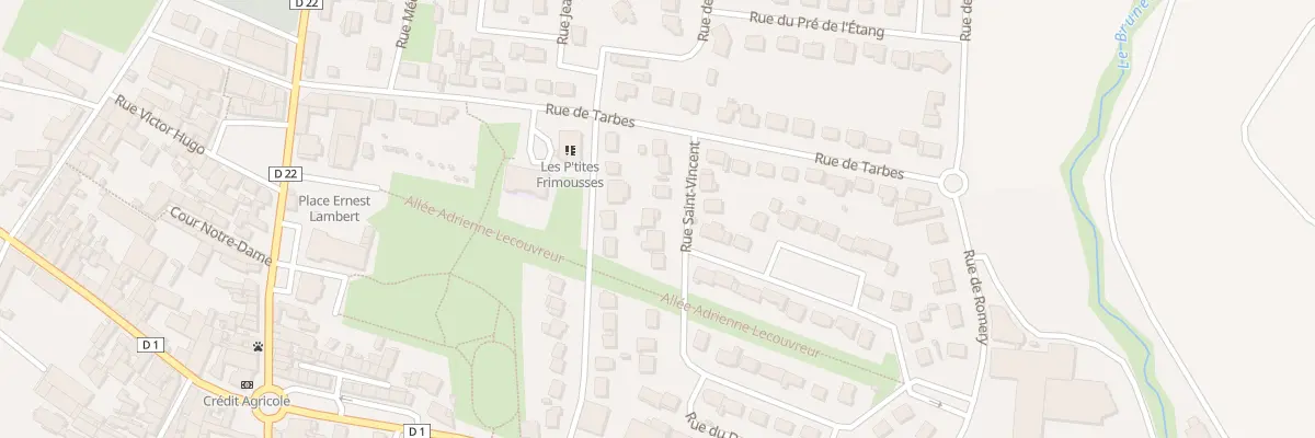 Plan du 5 Rue Saint Vincent à Damery