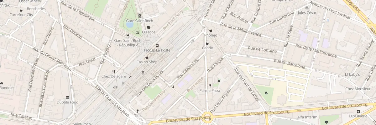 Plan du 8 Rue Général Riu à Montpellier