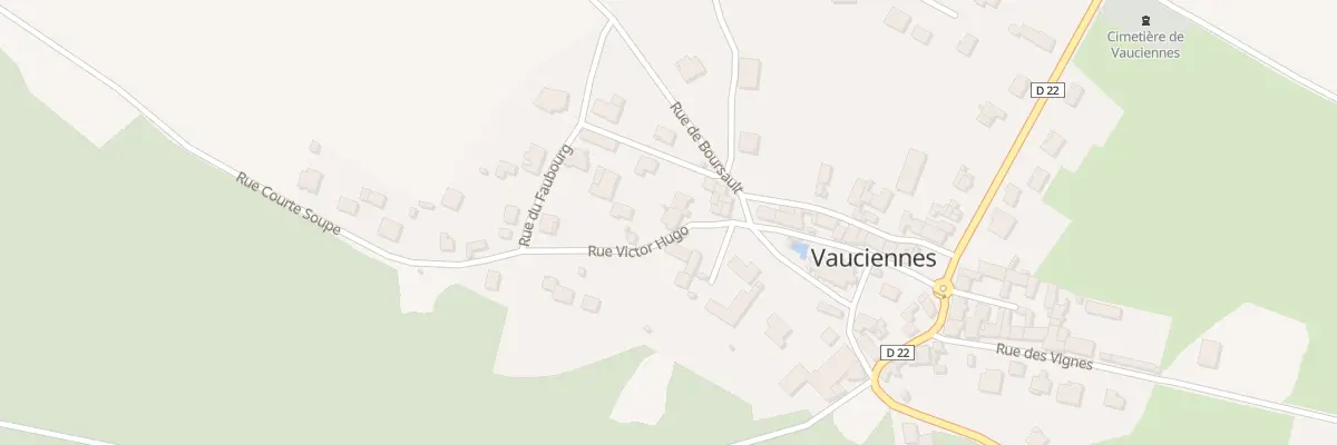 Plan du 8 Rue Victor Hugo à Vauciennes