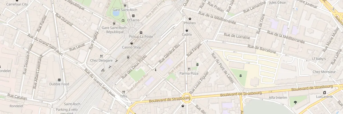 Plan du 11 Rue Général Riu à Montpellier