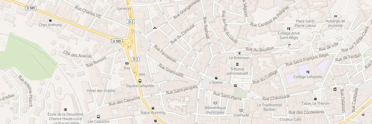 Plan du 24 Rue Pannessac au Puy-en-Velay