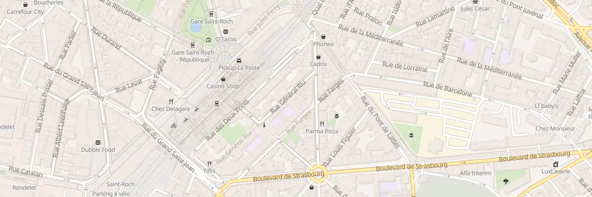 Plan du 9 Rue Général Riu à Montpellier