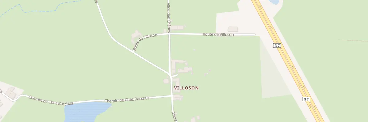 Plan du 700 Rte de Villoson à La Pacaudière